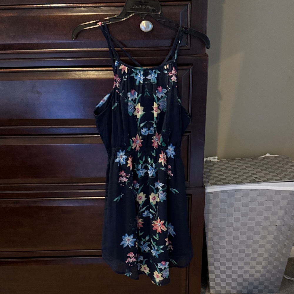 O'Neill Navy Blue Floral Midi Dress